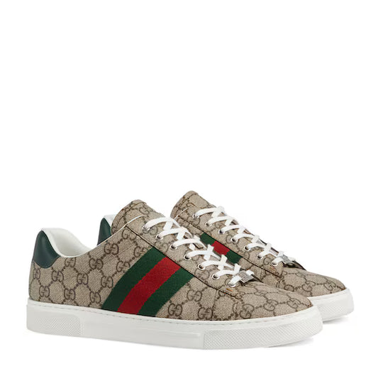 Gucci Sneakers Ace Uomo Con Dettaglio Web
