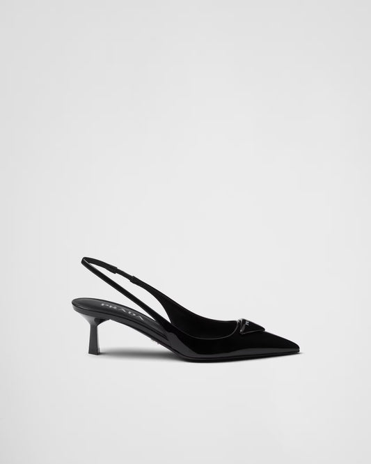 Prada Decolletè Slingback In Vernice